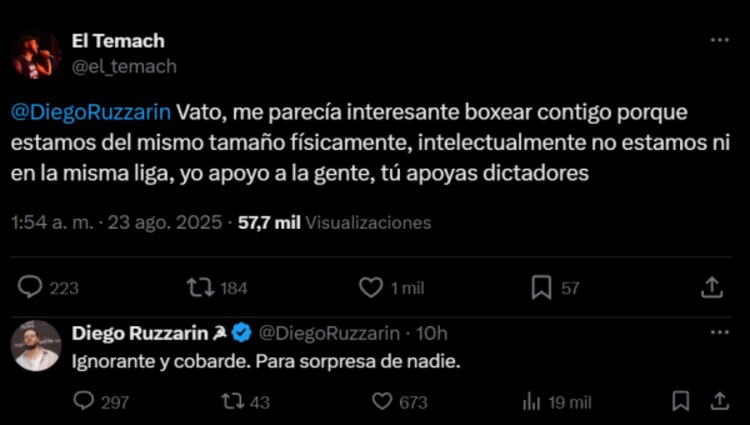 El Temach VS Diego Ruzzarín