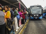 Jefa de Gobierno, Clara Brugada Molina, dio el banderazo de salida a la nueva Línea 0 del Trolebús.