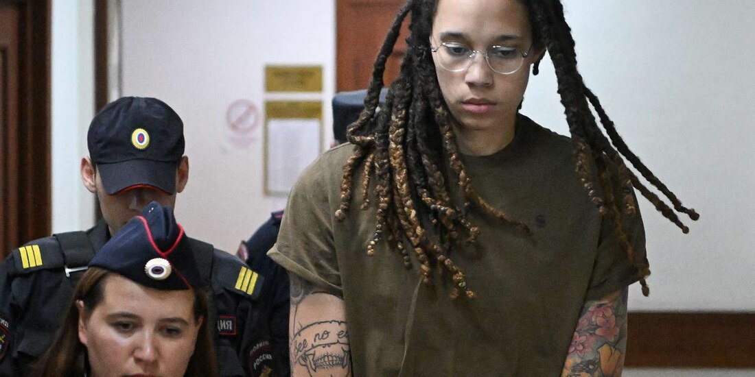 Brittney Griner, basquetbolista detenida por autoridades rusas.