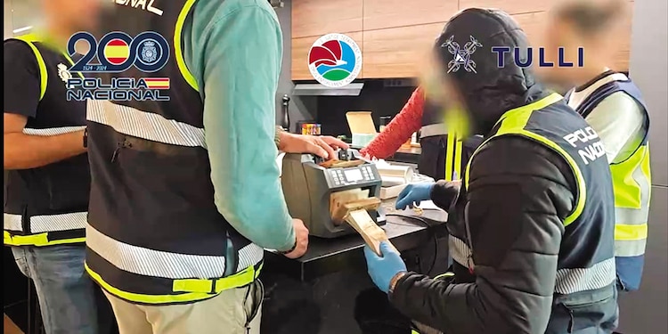 Operativos en España contra el Cártel de Sinaloa, ayer.