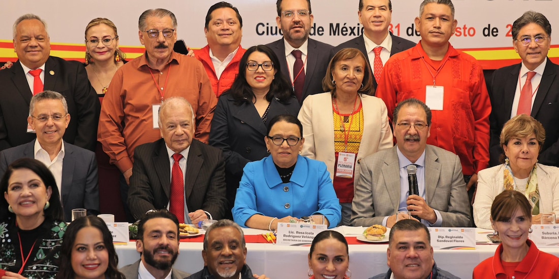 Rosa Icela Rodríguez Velázquez participó en la plenaria del Partido del Trabajo