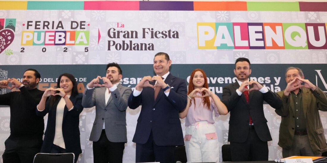 Alejandro Armenta presenta Cartel Oficial del Palenque de la Feria de Puebla 2025.