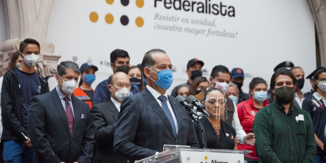 Este lunes, los 10 mandatarios que integran la Alianza federalista dieron mensajes simultáneos en contra de las decisiones que ha tomado el gobierno federal.