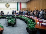 Sesión ordinaria del INE, el pasado 8 de octubre.