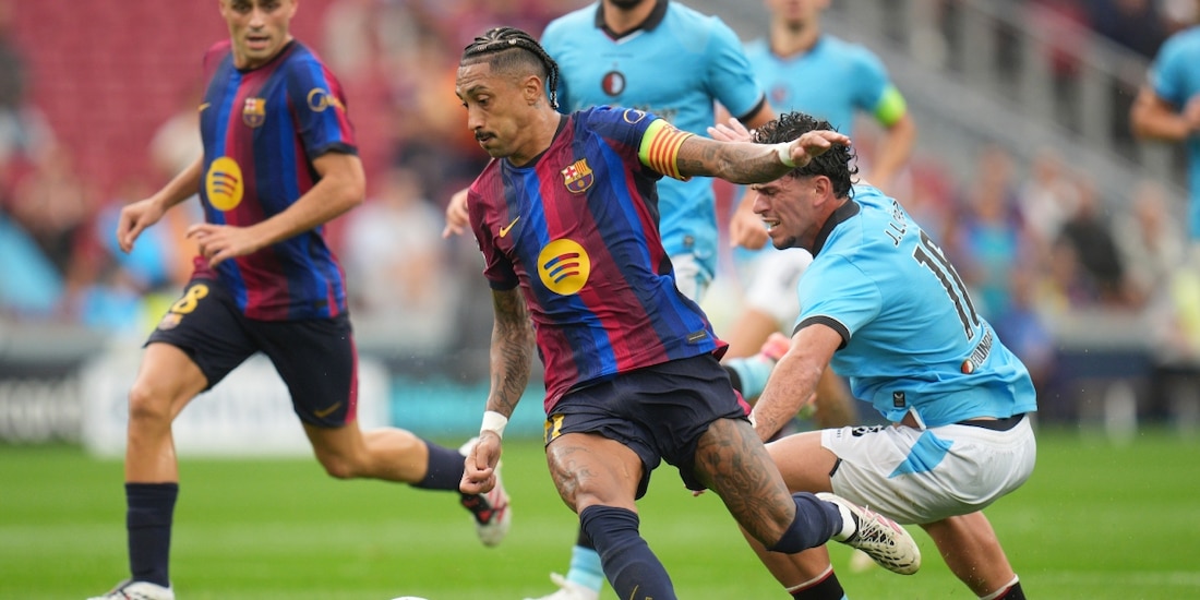 Barcelona se impone al Feyenoord en Champions League