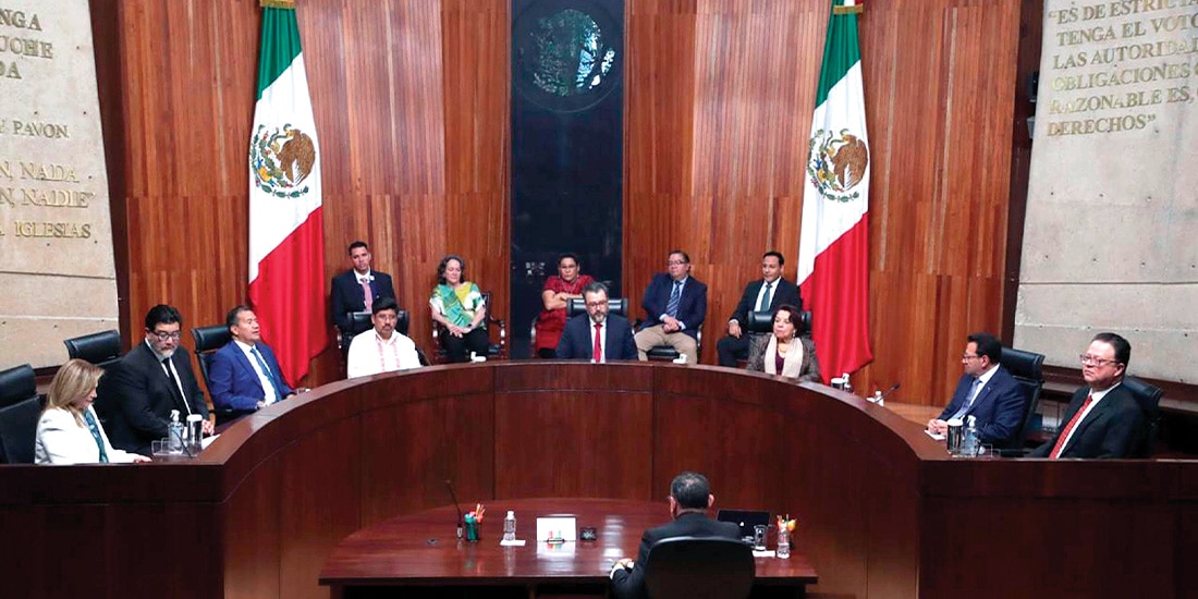 SESIÓN del TEPJF, en imagen de archivo.