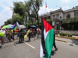 Marcha por la causa palestina en CDMX.