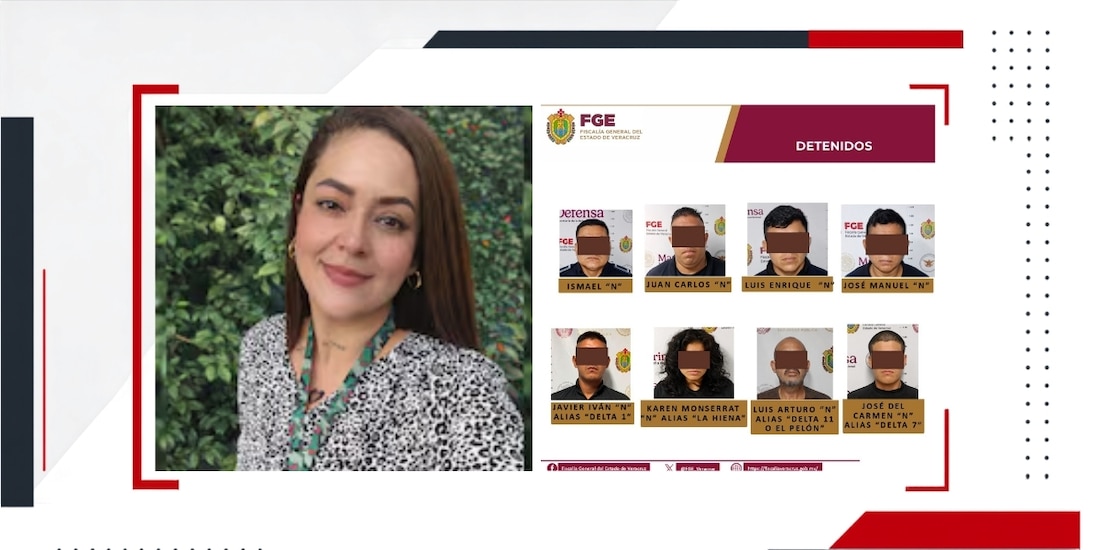 FGE Veracruz investiga a ocho personas por presunta responsabilidad en homicidio doloso calificado de Roxana Guzmán.