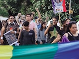 Sexta marcha Caravana por el Orgullo, celebrada en Oaxaca, el 20 de junio