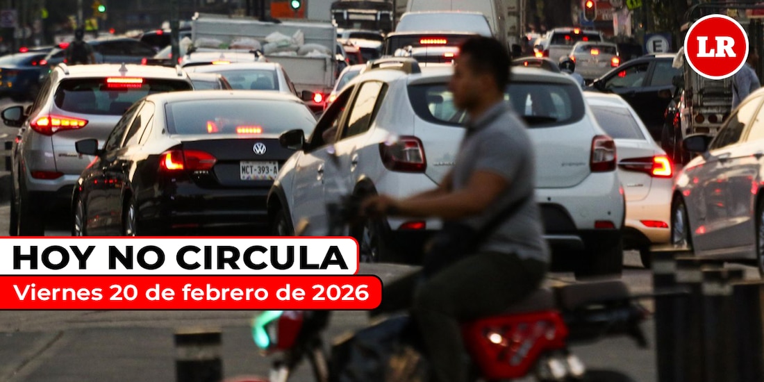 Te compartimos cómo aplica el Hoy No Circula este viernes 20 de febrero de 2026 en la ZMVM.