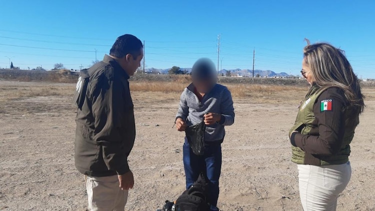 Menores rescatados por el Instituto Nacional de Migración.