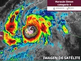 Huracán Simon Se Intensifica a Categoría 4