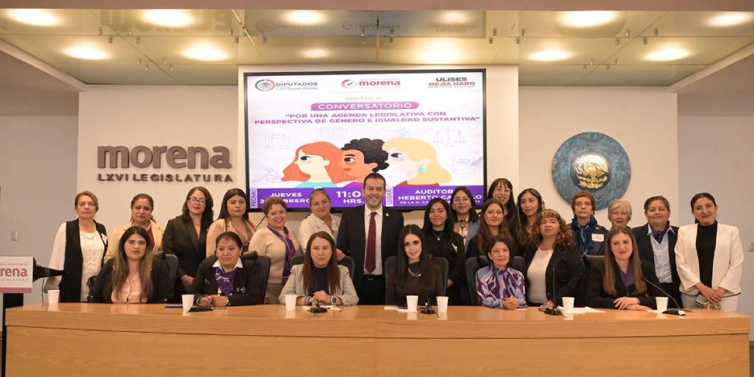 Ulises Mejía impulsa agenda legislativa con perspectiva feminista en el Congreso de la Unión.