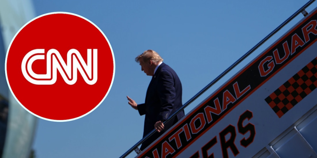 Donald Trump desembarca del Air Force One en el aeropuerto McGhee Tyson, sábado 26 de septiembre de 2026, en
Alcoa, Tennessee.