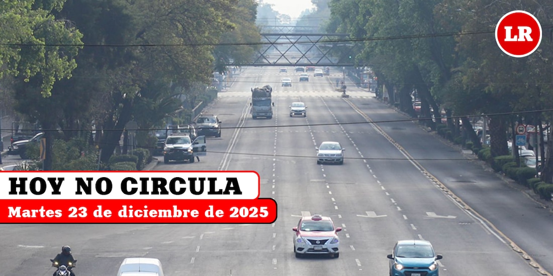 Revisa cómo aplica el Hoy No Circula este martes 23 de diciembre de 2025 en la Ciudad de México y el Estado de México.