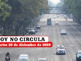 Revisa cómo aplica el Hoy No Circula este martes 23 de diciembre de 2025 en la Ciudad de México y el Estado de México.