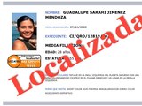 Localizan con vida a Sarahí Jiménez.
