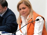 LA GOBERNADORA de Chihuahua, al encabezar la Mesa Estatal de Seguridad, ayer.
