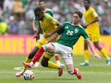 Brian Gutiérrez durante el partido inaugural México vs Sudáfrica de la Copa Mundial de la FIFA 2026