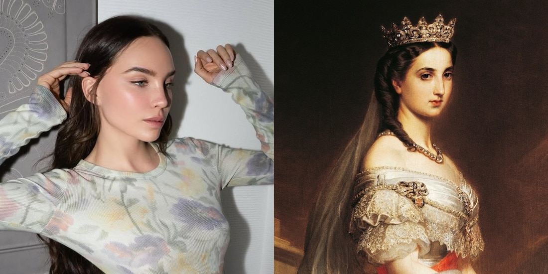 Belinda usó accesorios originales de la emperatriz Carlota para la serie