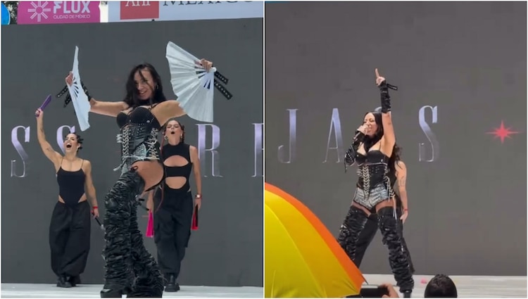 Jass Reyes durante su show en el Pride 2026