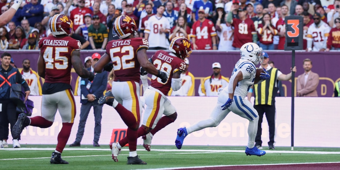 Colts vencen a Commanders en el primer juego de la NFL en Londres.