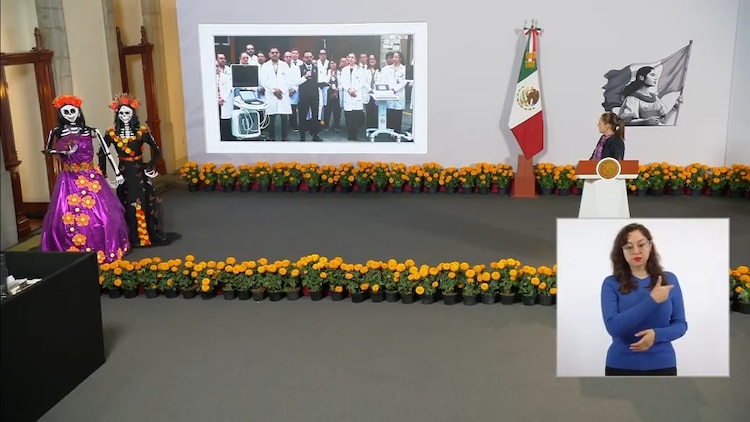 Zoé Robledo, director del IMSS, participó en la Conferencia matutina vía enlace.