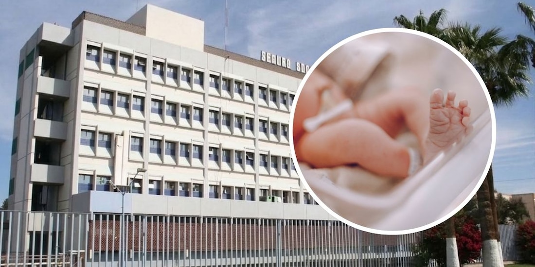 Aspecto del hospital del IMSS, en Baja California, en donde, por error, se entregó a recién nacidas a padres equivocados.