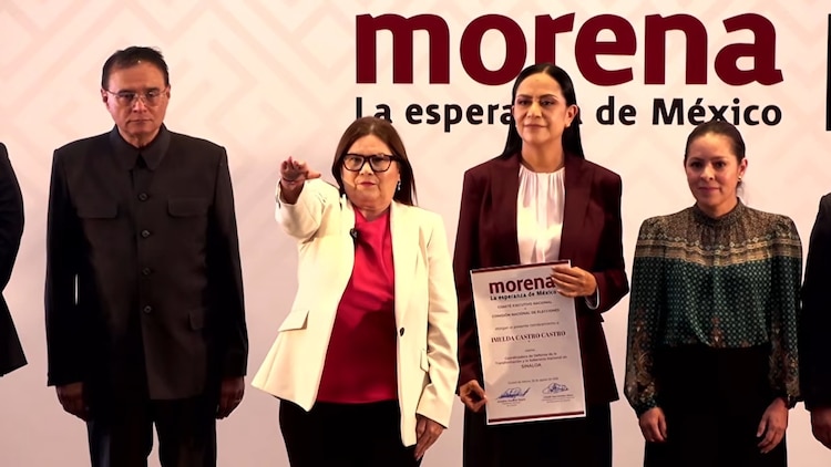 Imelda Castro durante su nombramiento como coordinadora estatal