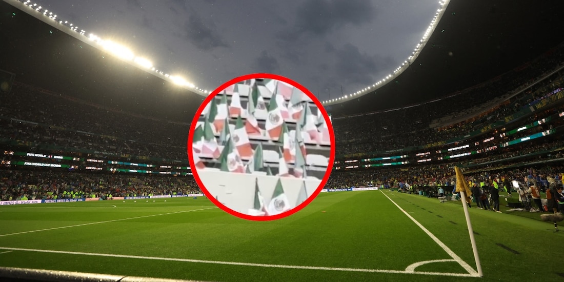 Los asientos del Estadio Azteca tendrán banderas de México para el juego contra Inglaterra.