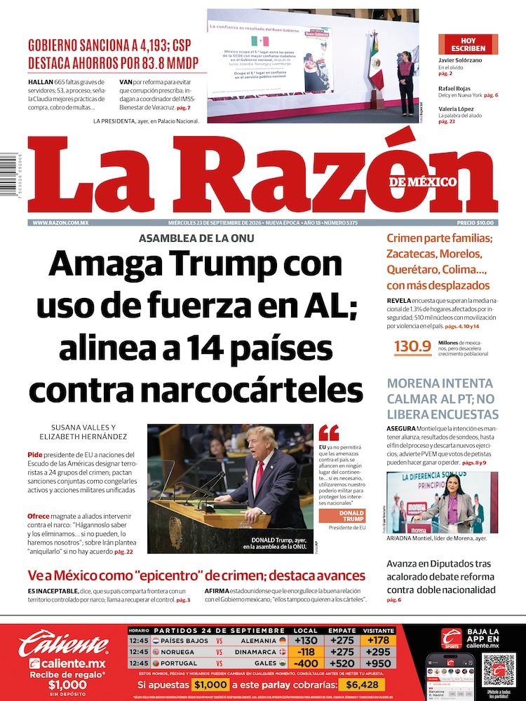 La Razón 23 Septiembre 2026