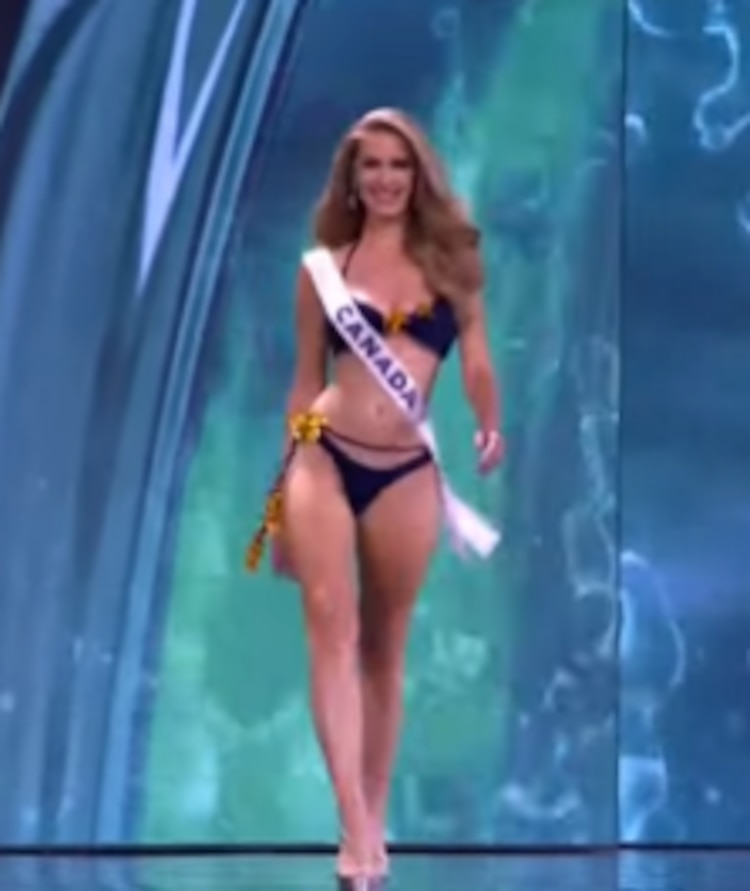 Miss Canadá 2025 lució un traje de baño azul