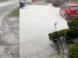 Fuerte granizada en Coacalco