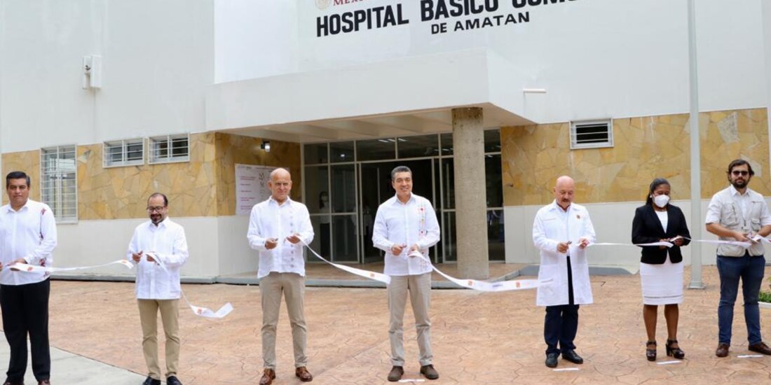 El gobernador de Chiapas, en la inauguración del hospital.