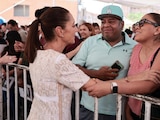 Presidenta Claudia Sheinbaum conversa con habitantes de Cuautla, Morelos, el 25 de julio de 2025.