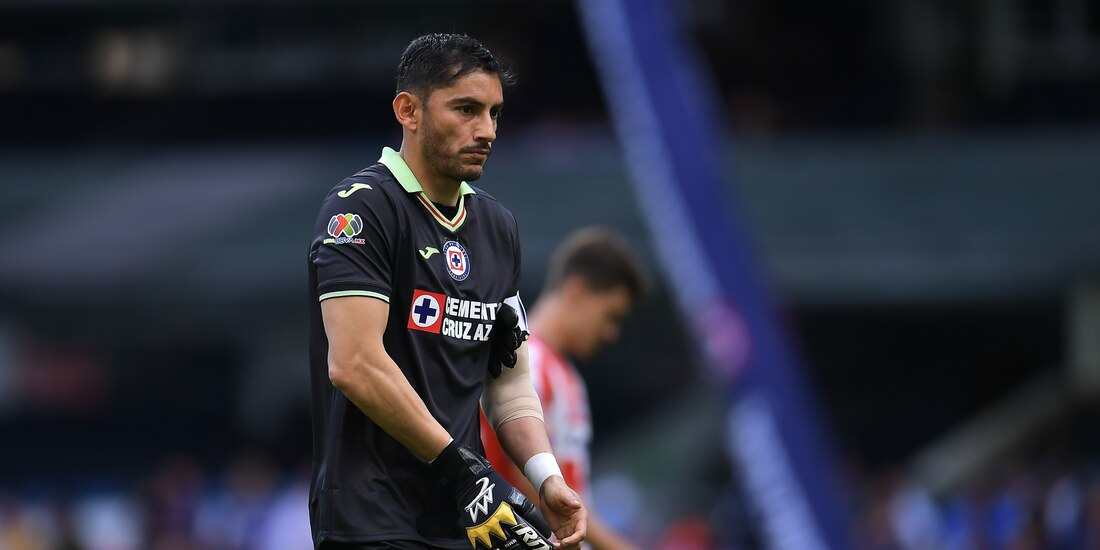 Jesús Corona durante el partido Cruz Azul vs Atlético San Luis, de la Jornada 12 del Torneo Clausura 2023 de la Liga MX,