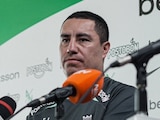 Efraín Juárez en su presentación como técnico de Atlético Nacional de Colombia