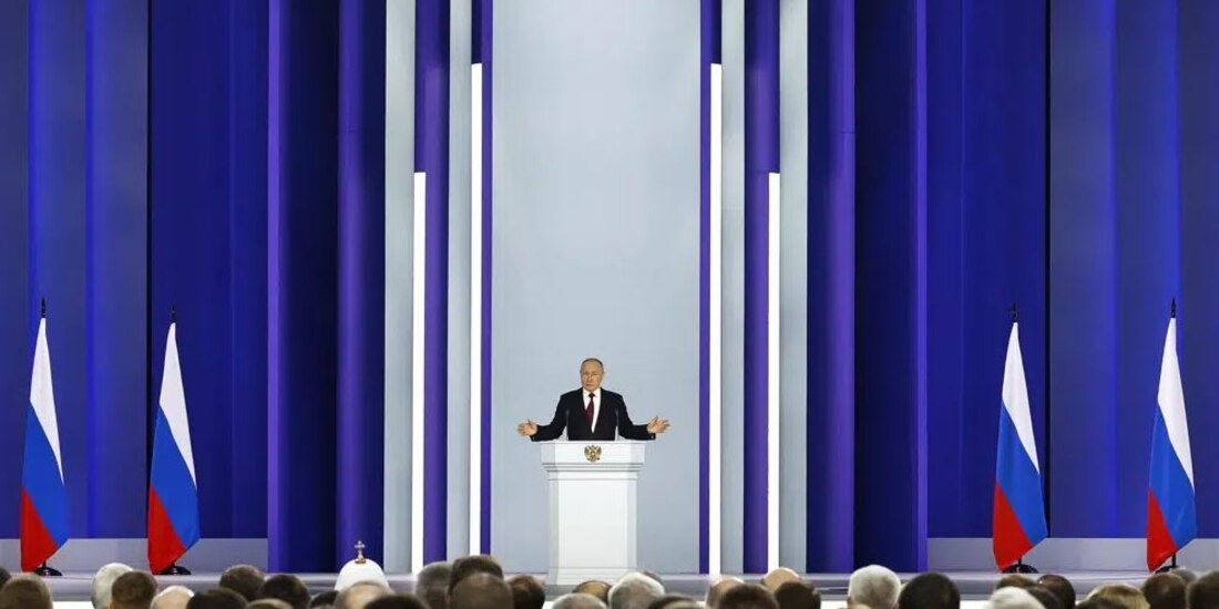 Vladimir Putin, durante su discurso del martes pasado.<br>*Esta columna expresa el punto de vista de su autor, no necesariamente de La Razón.<br>