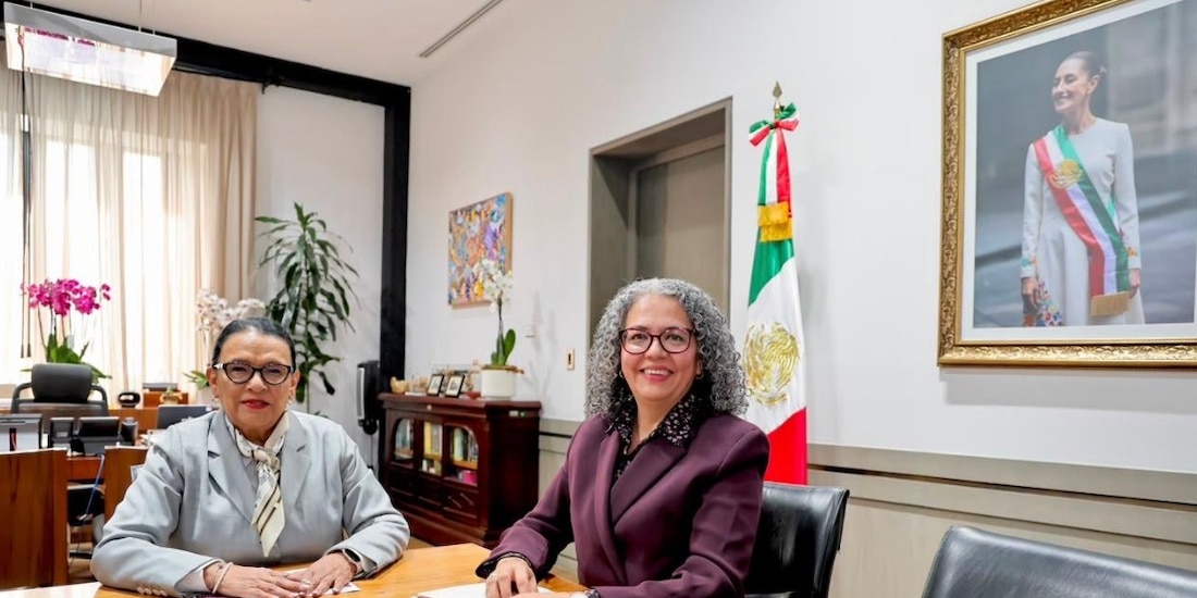 Rosa Icela Roodríguez y Graciela Domínguez.