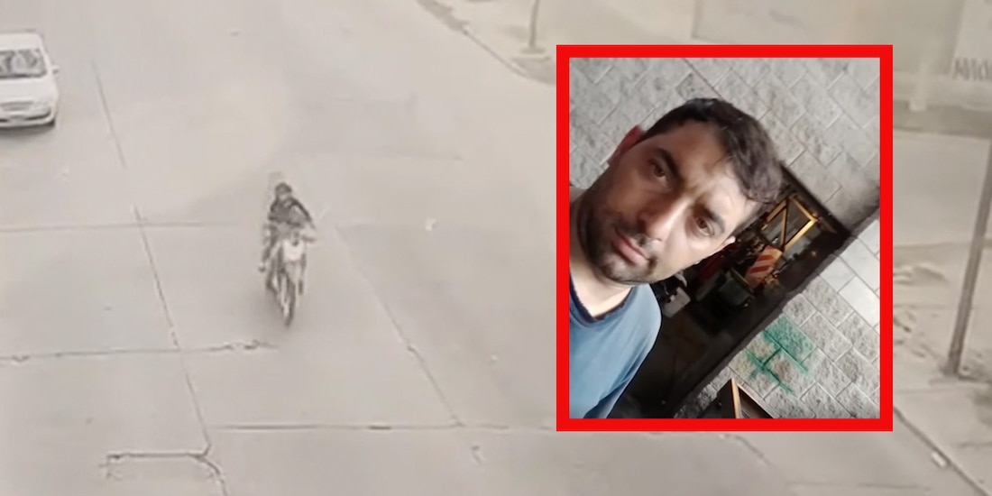 Él es Federico Martínez, motociclista que murió decapitado por negligencia