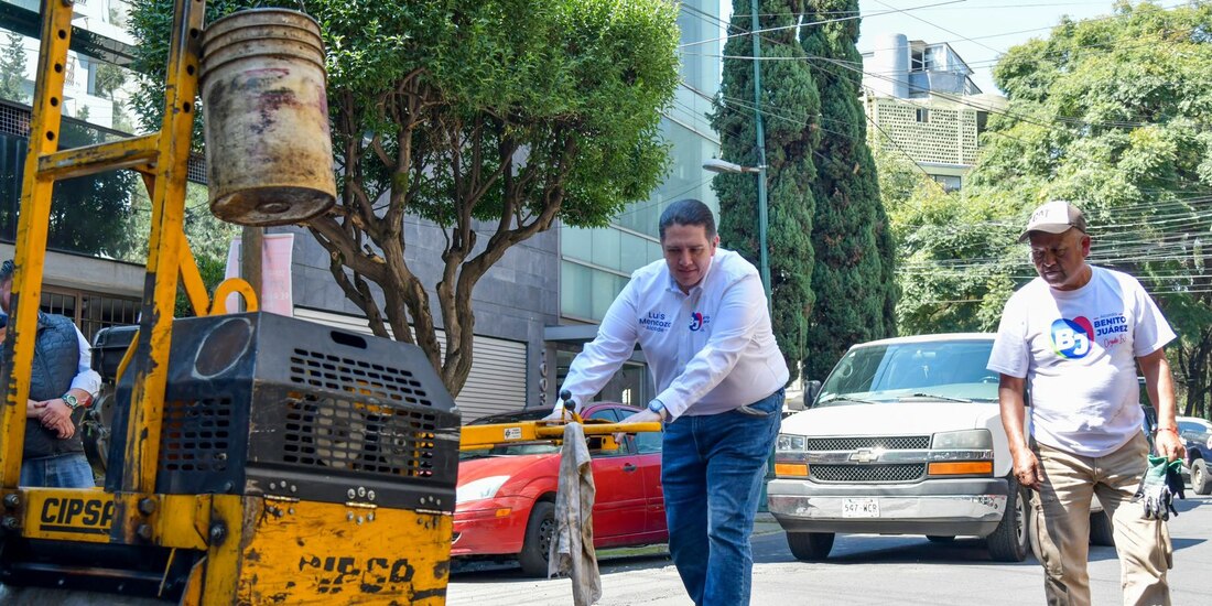 El alcalde en Benito Juárez, en CDMX, Luis Mendoza.
