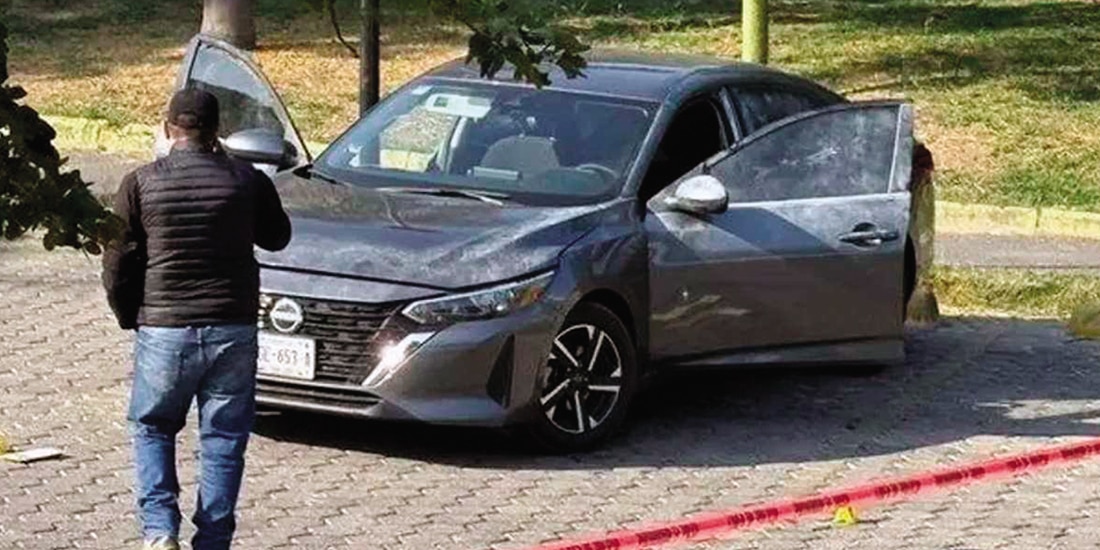 Vehículo en el que supuestamente viajaban ambos mandos, el martes.