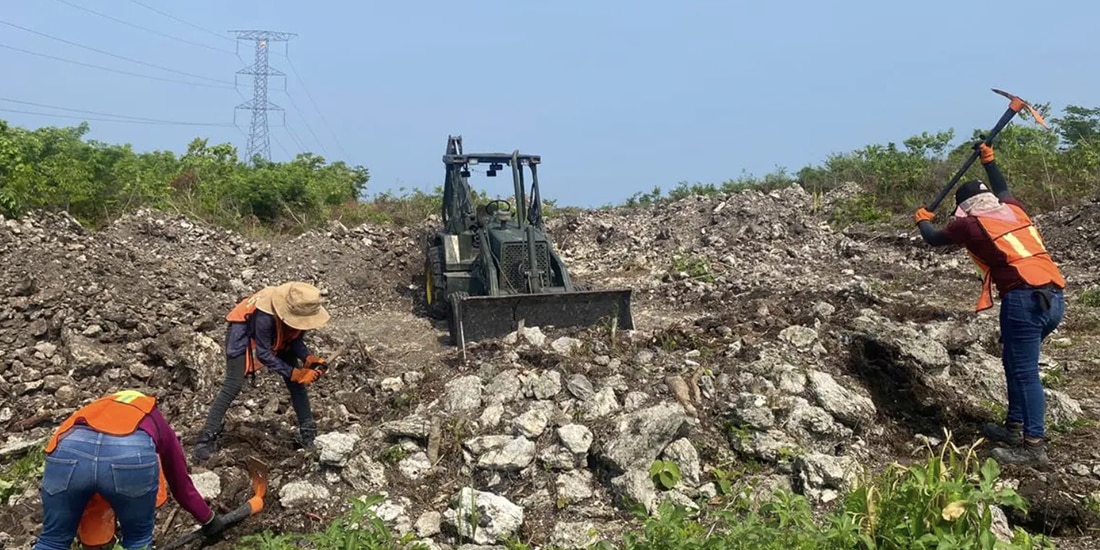 IMÁGENES de la destrucción
de los monumentos que presentaron
los investigadores, ayer.