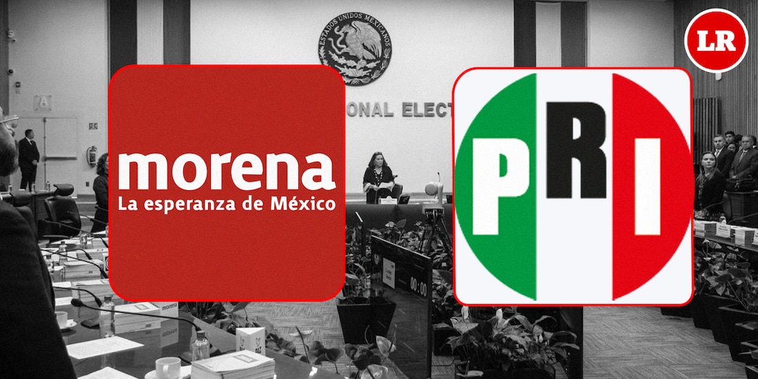 INE impone multas al PRI y a Morena.