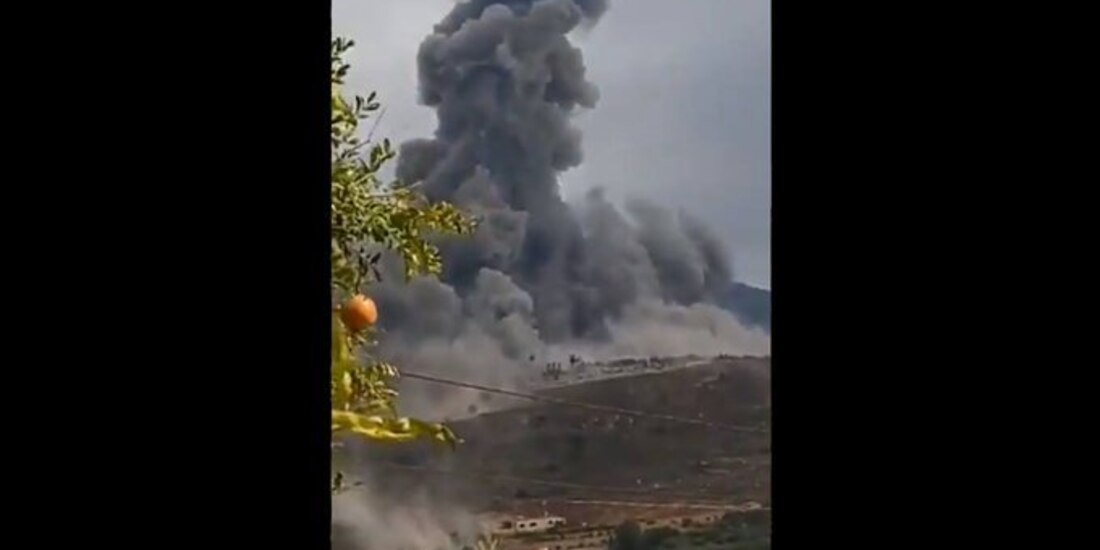 Explota depósito de armas de Hezbolá en Líbano, el 22 de septiembre de 2020.