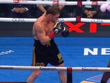 Canelo y Crawford en su combate en Las Vegas