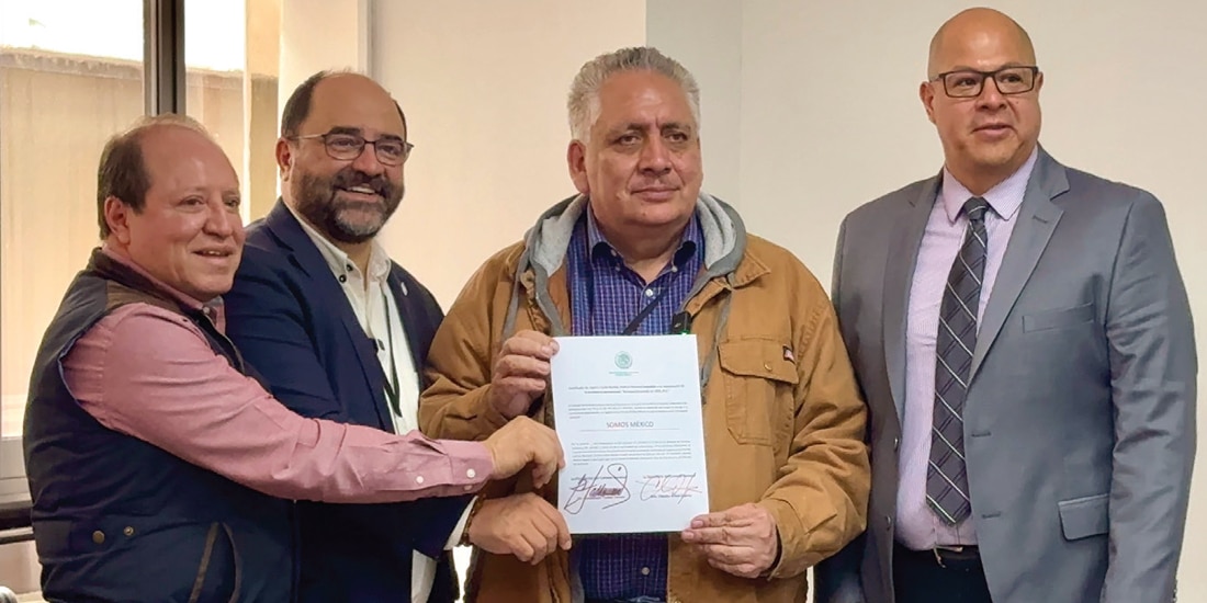 MARCO Baños, Emilio Álvarez Icaza, Guadalupe Acosta y Alejandro Romero, ayer.