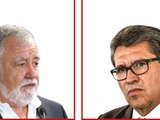 Alejandro Encinas, Subsecretario de Gobernación (izq) y Ricardo Monreal, Presidente de la Jucopo del Senado (der)