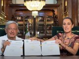 El presidente Andrés Manuel López Obrador firmó el decreto para la publicación en el Diario Oficial de la Federación de la reforma constitucional al Poder Judicial