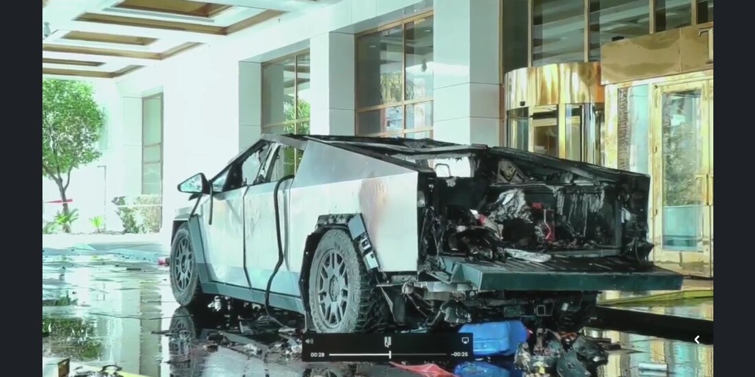 Filtran fotos del interior de la Cybertruck, tras explotar en Las Vegas